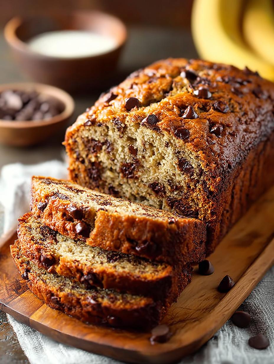 Banana Chocolate Chip Bread