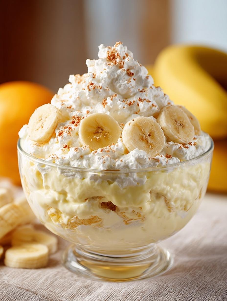 Banana Pudding Fluff Salad