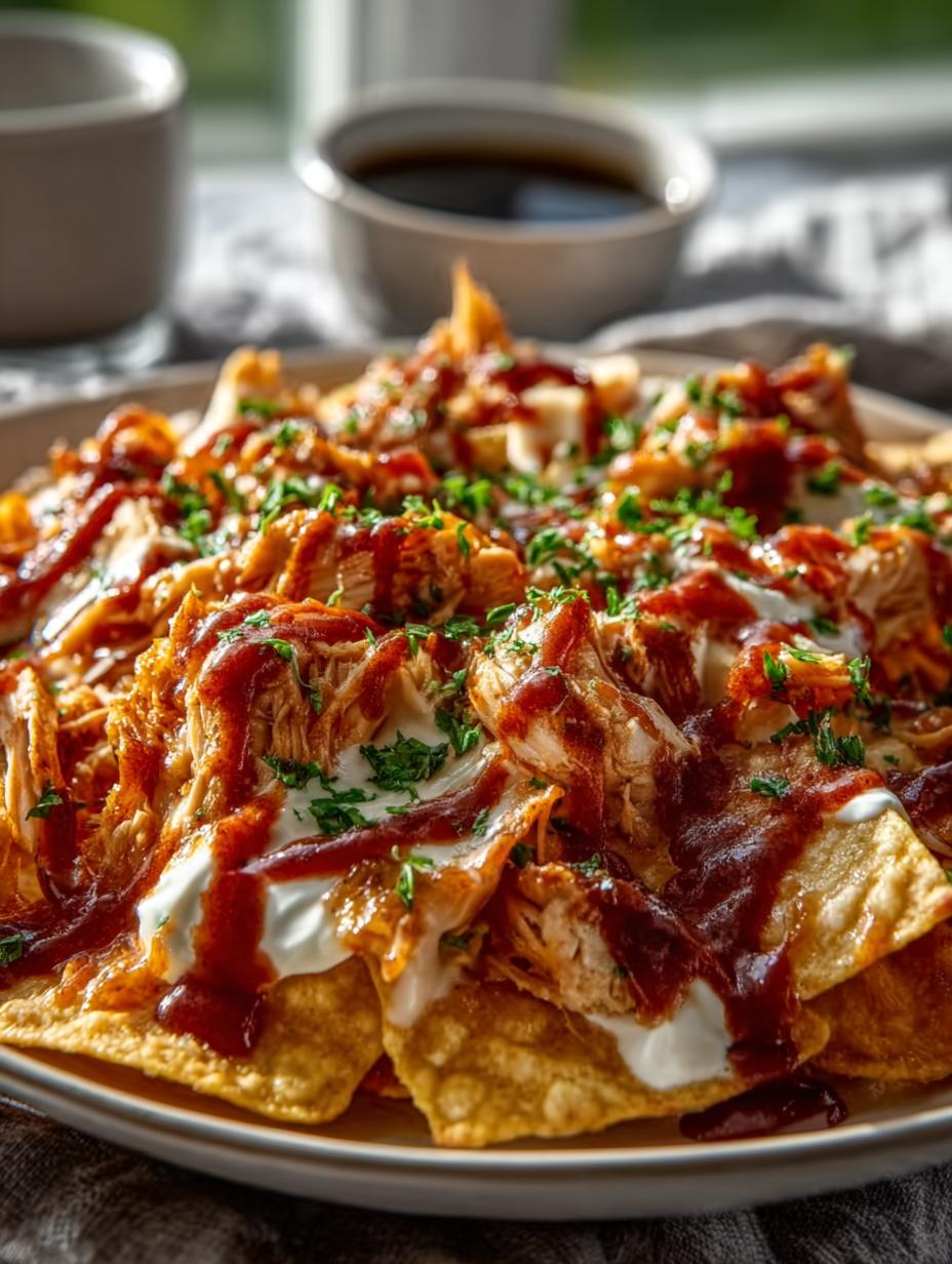 Bbq Chicken Nachos For