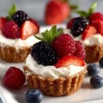 Berries Cream Cookie Cups