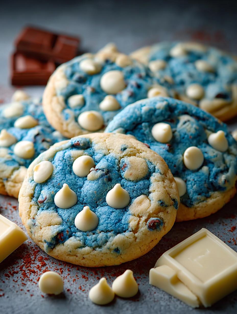 Blue White Chocolate Chip Cookies You’ll Adore - Blue White Chocolate Chip - additional detail