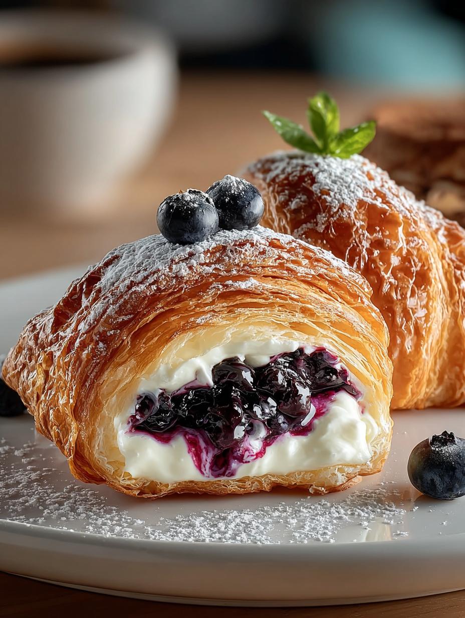 Blueberry Cheesecake Croissant Bombs: 7 Irresistible Treats - Blueberry Cheesecake Croissant Bombs - main visual representation