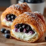 Blueberry Cheesecake Croissant Bombs