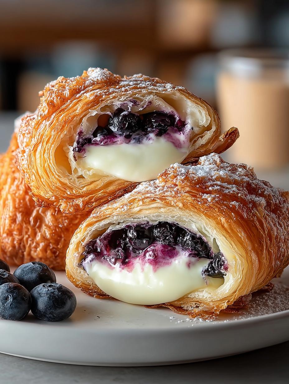 Blueberry Cheesecake Croissant Bombs: 7 Irresistible Treats - Blueberry Cheesecake Croissant Bombs - additional detail