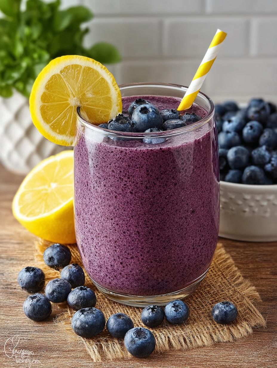 Blueberry Lemon Smoothie: 5 Reasons to Love This Drink 4 Blueberry Lemon Smoothie: 5 Reasons to Love This Drink - Blueberry Lemon Smoothie - main visual representation