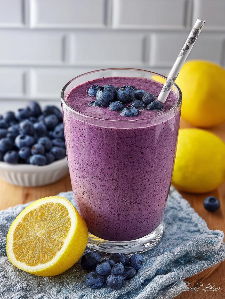 Blueberry Lemon Smoothie: 7 Reasons to Love This Drink 4 Blueberry Lemon Smoothie: 7 Reasons to Love This Drink - Blueberry Lemon Smoothie - main visual representation