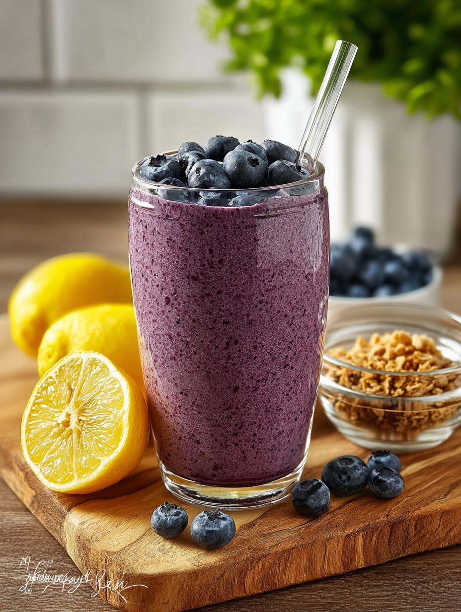 Blueberry Lemon Smoothie: 7 Reasons to Love This Drink - Blueberry Lemon Smoothie - additional detail