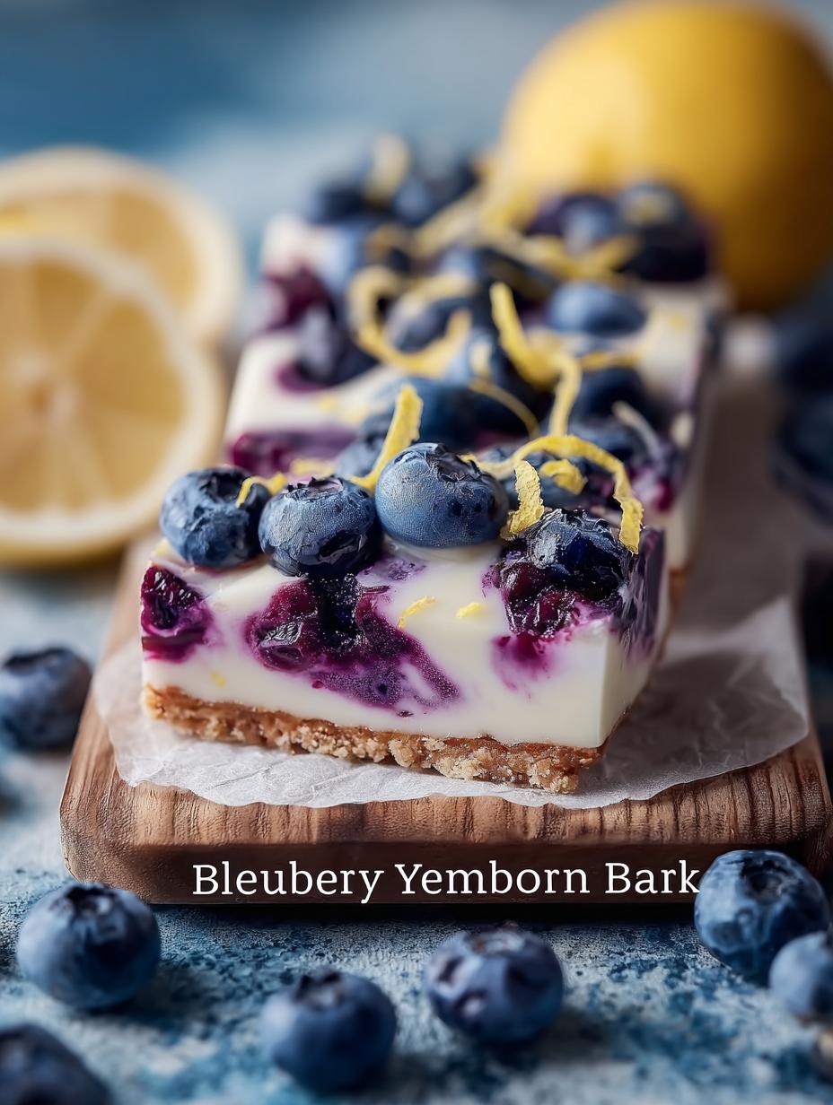 Blueberry Lemon Yogurt Bark: 5 Reasons to Indulge - Blueberry Lemon Yogurt Bark - additional detail