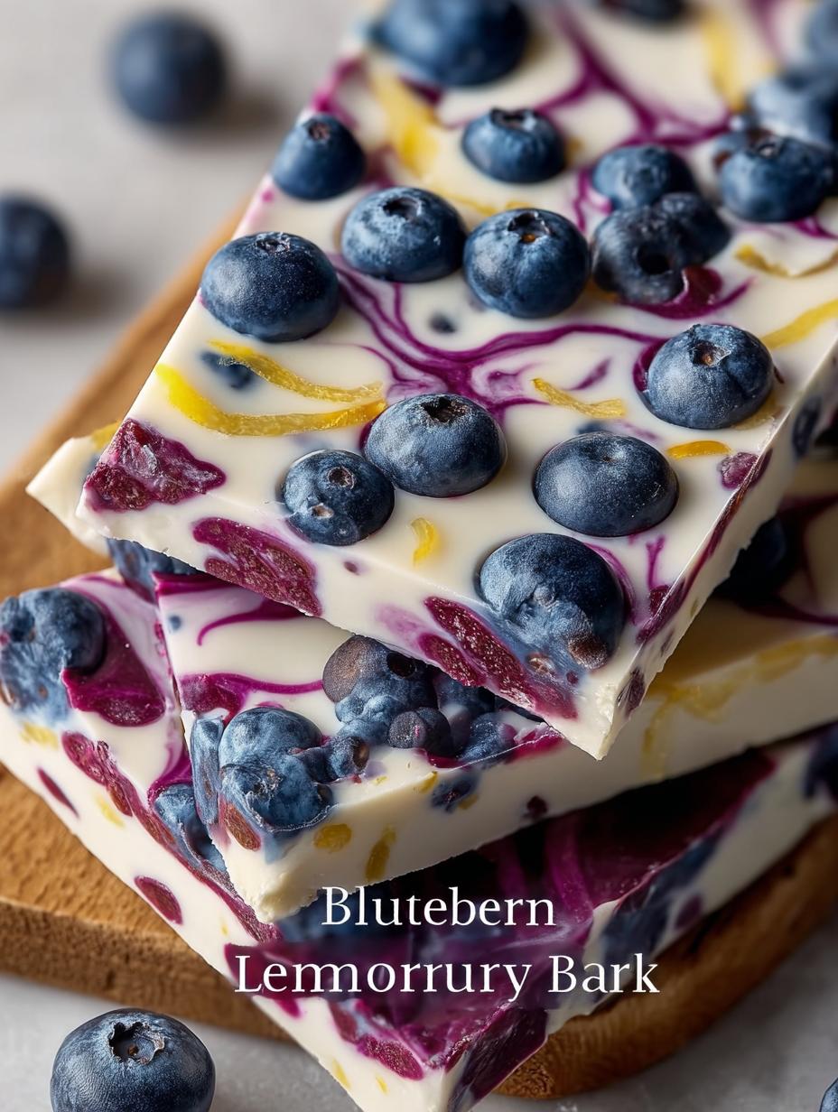 Blueberry Lemon Yogurt Bark