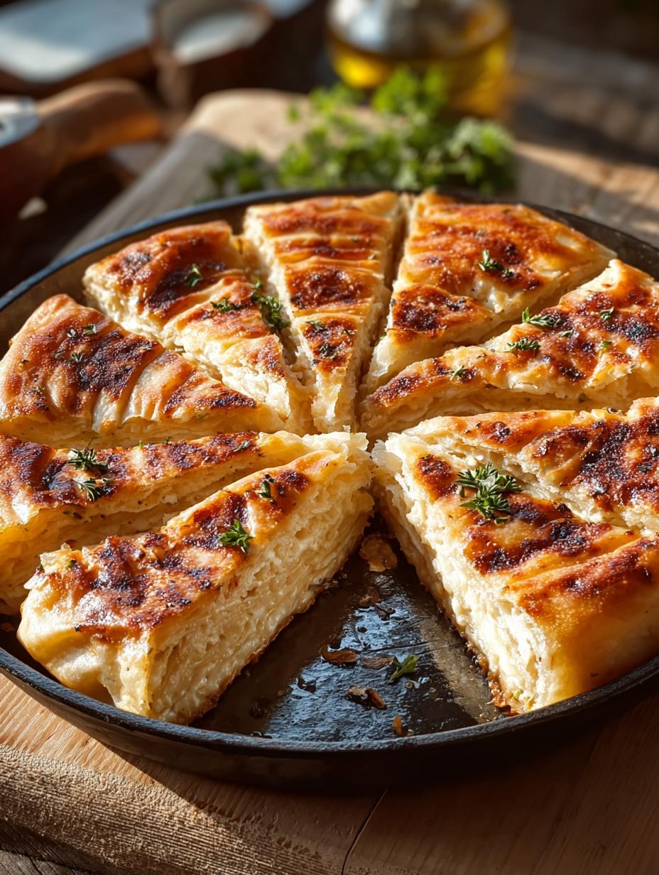 Irresistible Bosnian Burek Savoury Filled fresh from oven on cooling rack