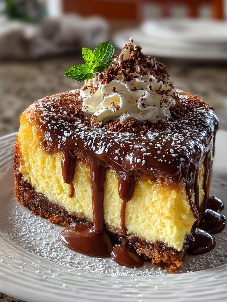 Boston Cream Pie Cheesecake