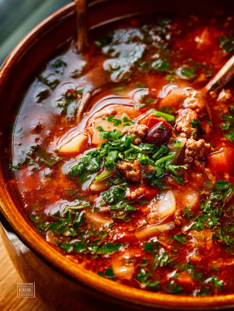 Cabbage Soup Ground Beef