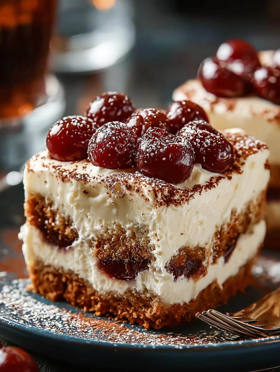 Cherry Amaretto Tiramisu: 5 Ways to Delight Your Tastebuds - Cherry Amaretto Tiramisu - main visual representation