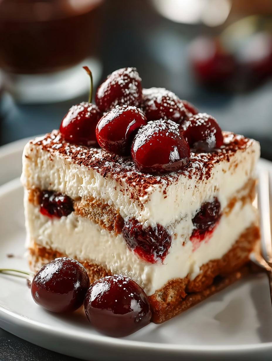 Cherry Amaretto Tiramisu: 5 Ways to Delight Your Tastebuds - Cherry Amaretto Tiramisu - additional detail