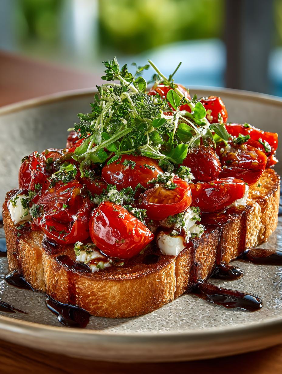 Cherry Tomato Bruschetta Pasta