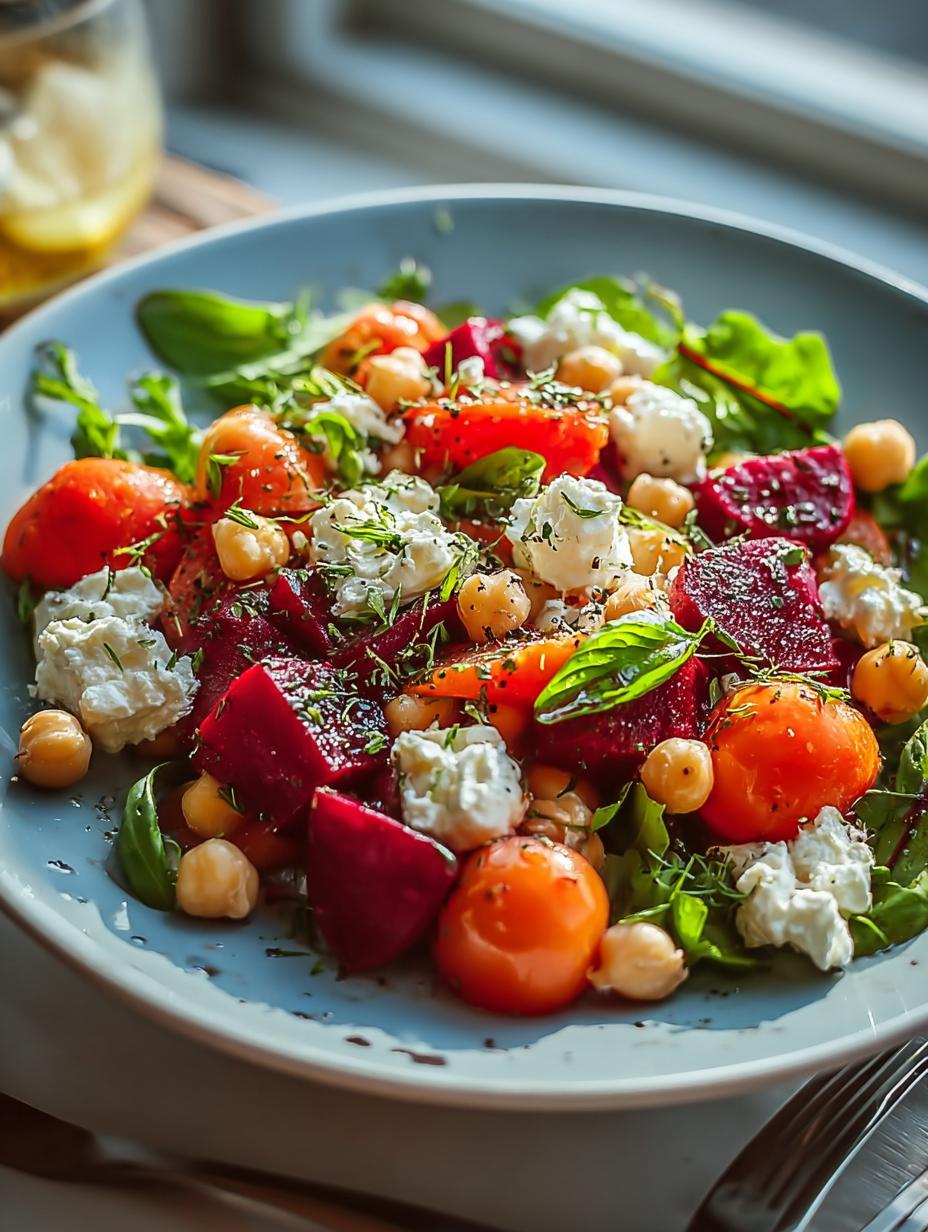 Chickpea Beet Feta Salad: 5 Fresh Twists to Love - Chickpea Beet Feta Salad - additional detail