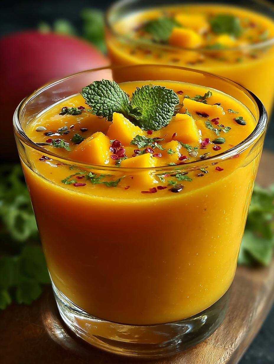 Chilled Mango Gazpacho: 5 Refreshing Flavor Bombs - Chilled Mango Gazpacho - main visual representation