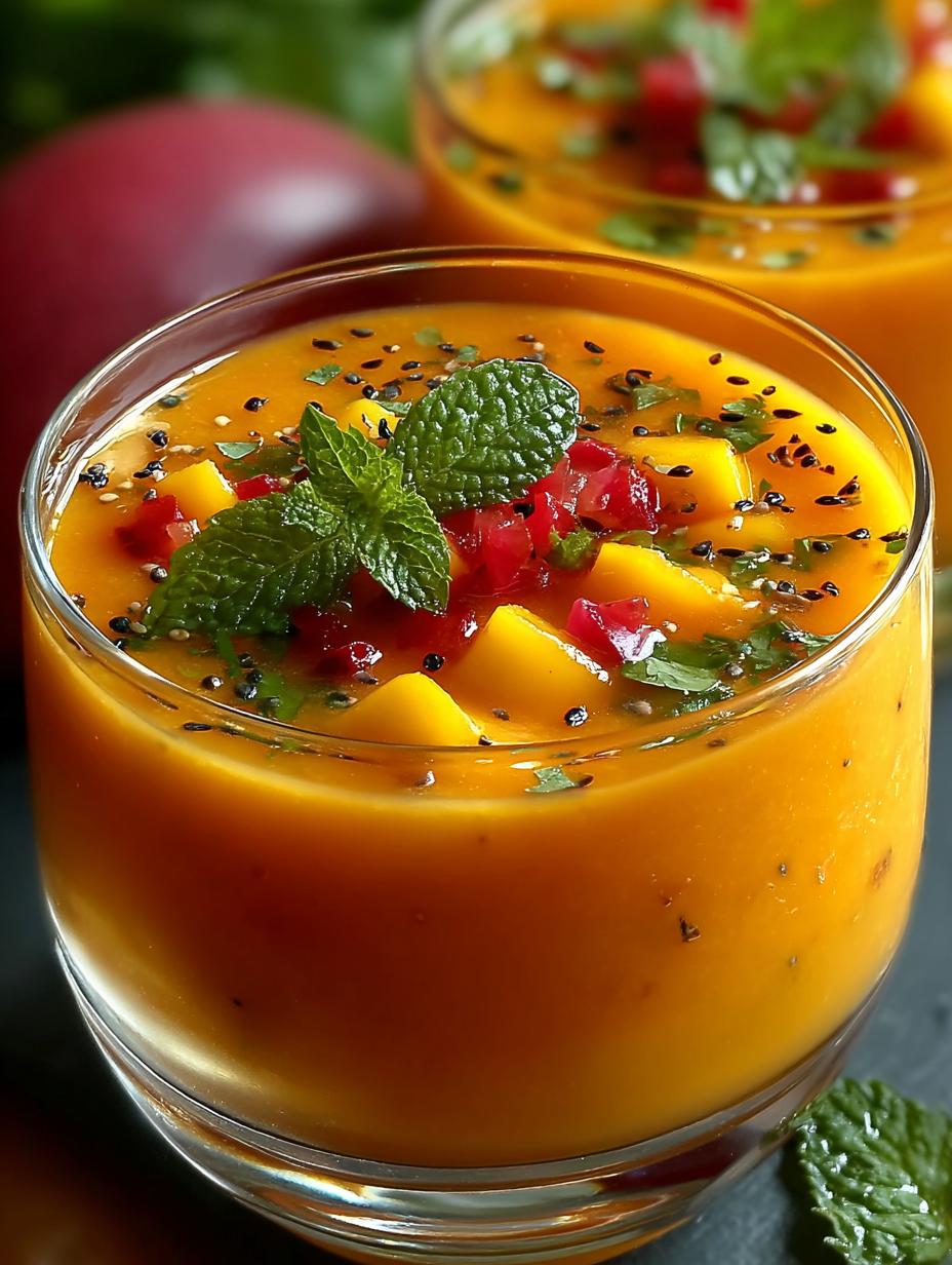 Chilled Mango Gazpacho