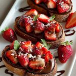 Chocolate Strawberry Bruschetta Sweet