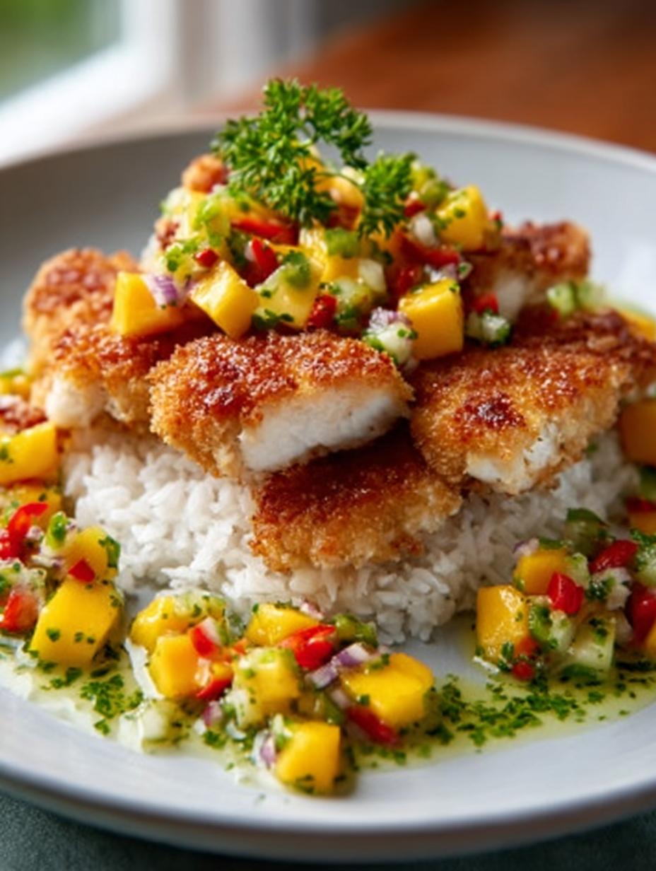 Coconut Chicken with Mango