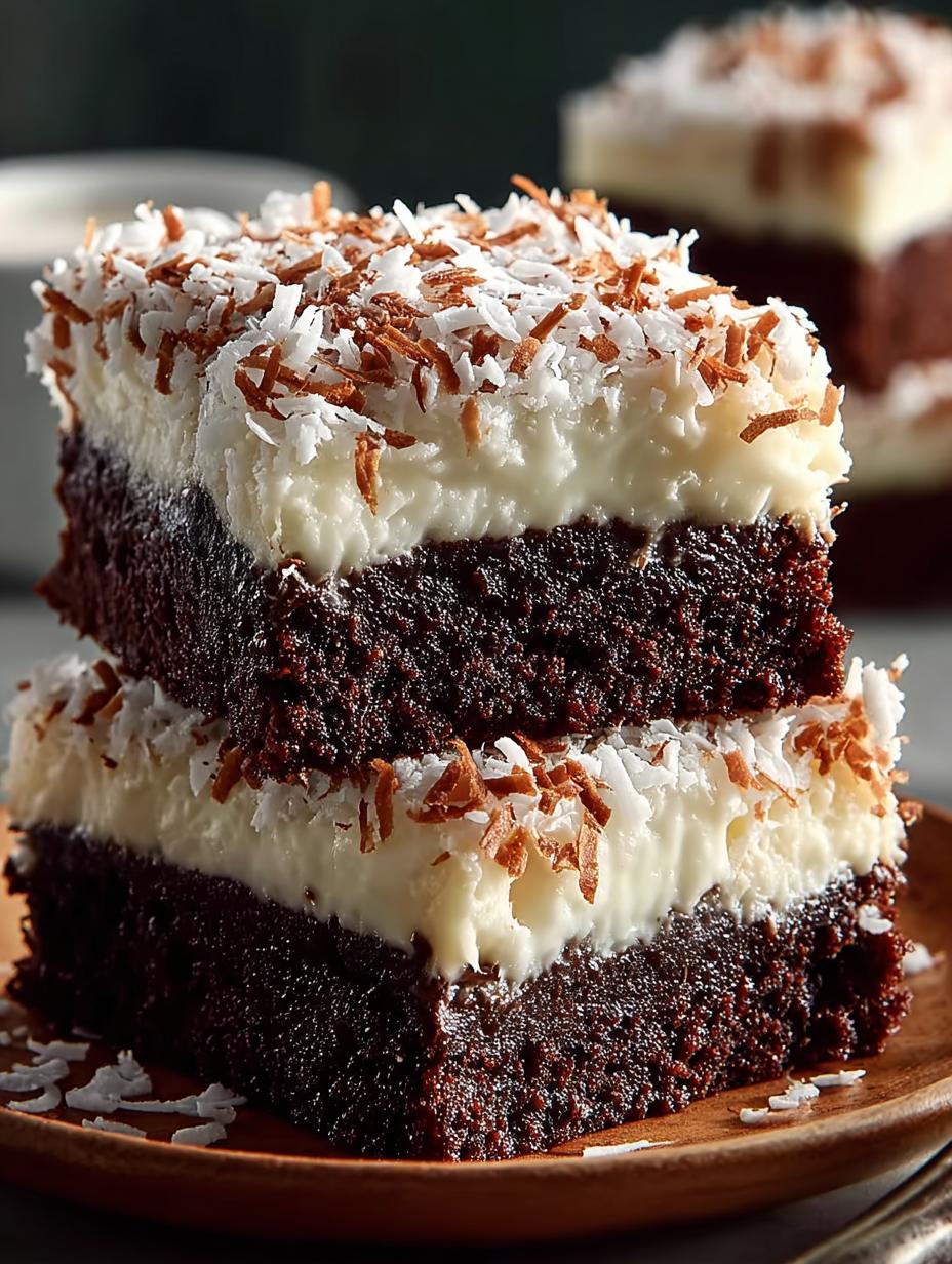 Coconut Cream Brownies Indulgent