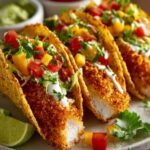 Coconut Crusted Fish Tacos