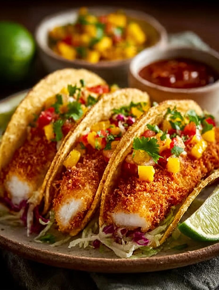 Coconut Crusted Fish Tacos: 5 Ways to Thrill Your Tastebuds - Coconut Crusted Fish Tacos - additional detail