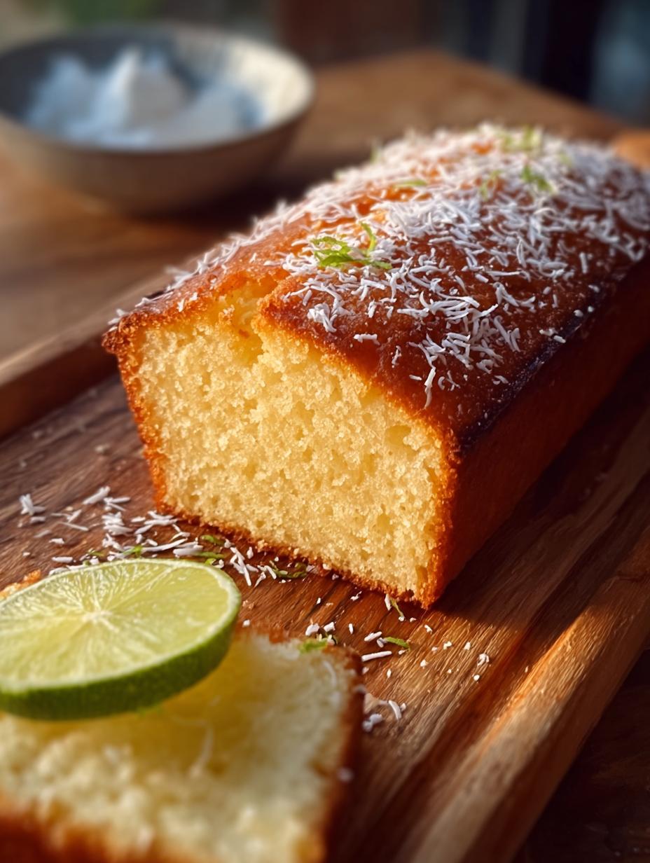 Coconut Lime Loaf Cake: 5 Ways to Delight Your Senses - Coconut Lime Loaf Cake - additional detail