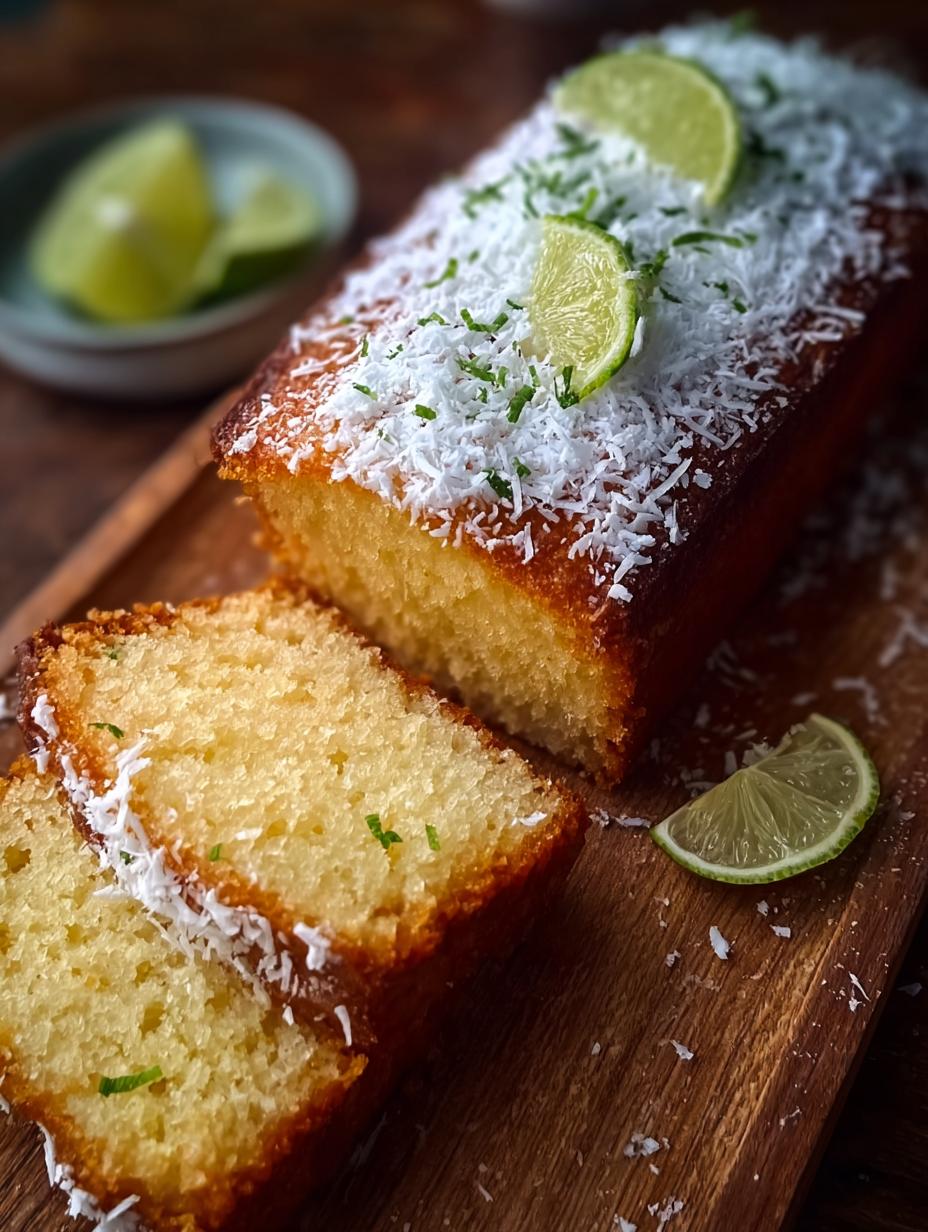 Coconut Lime Loaf Cake