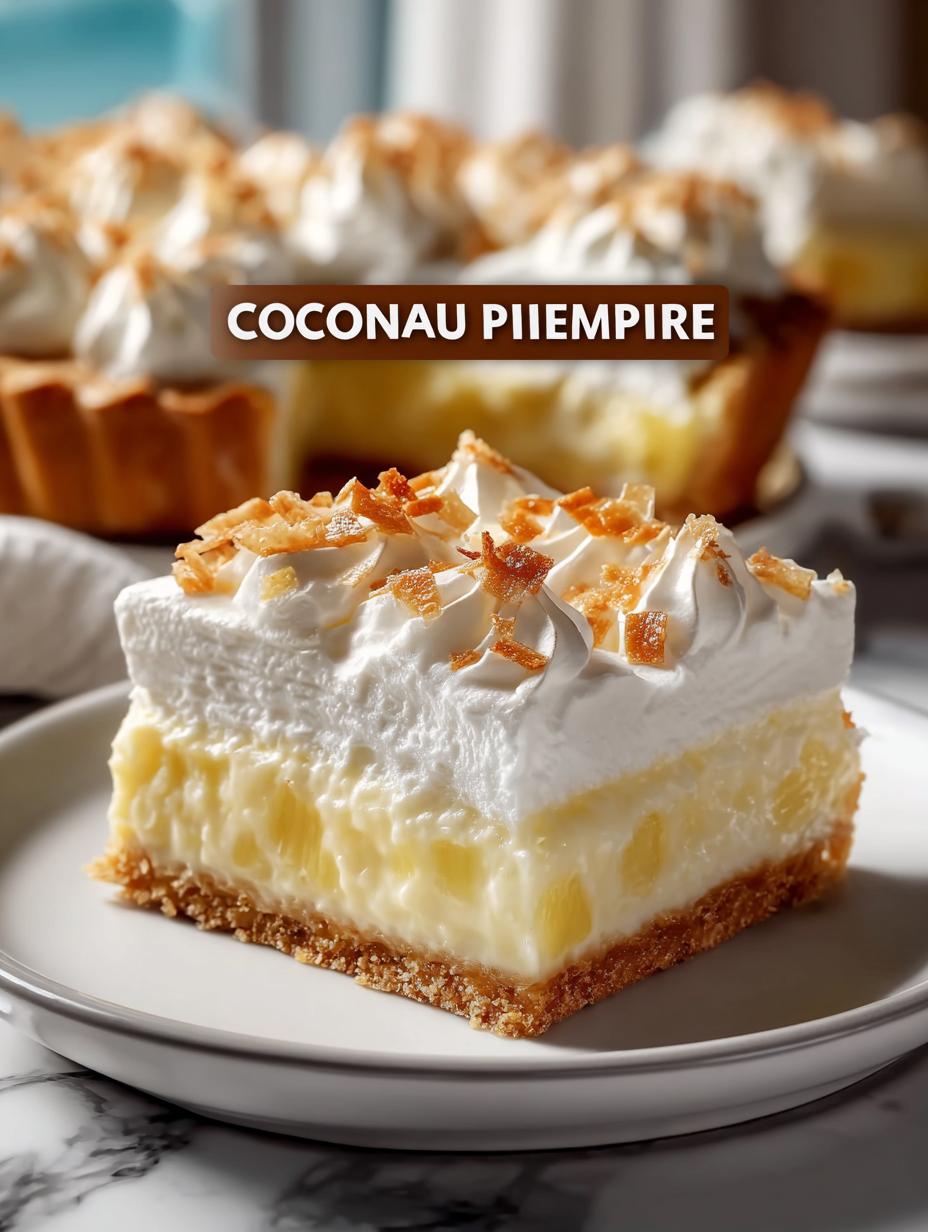 Coconut Pineapple Cream Pie