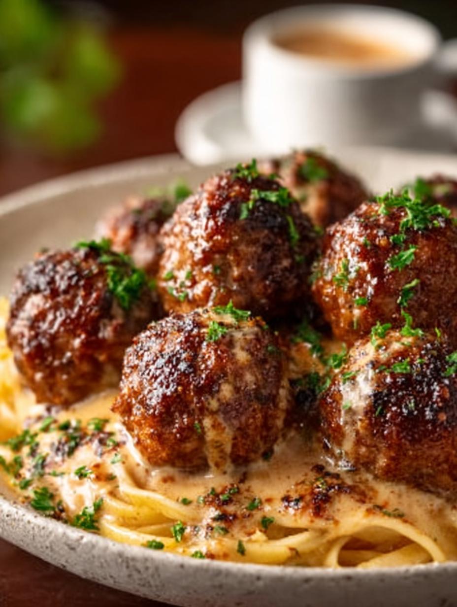 Creamy Cajun Beef Meatball