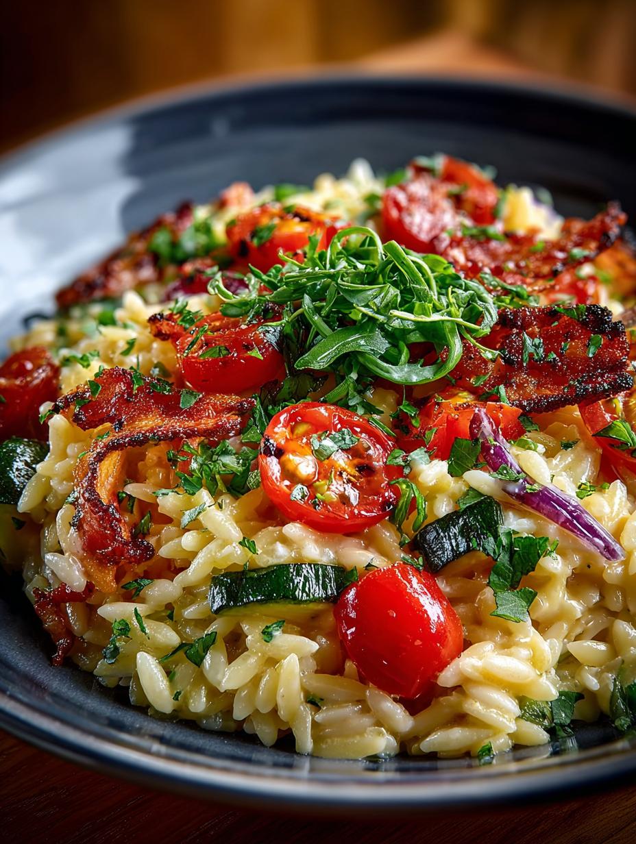 Creamy Orzo with Roasted Goodness in Every Bite - Creamy Orzo with Roasted - main visual representation