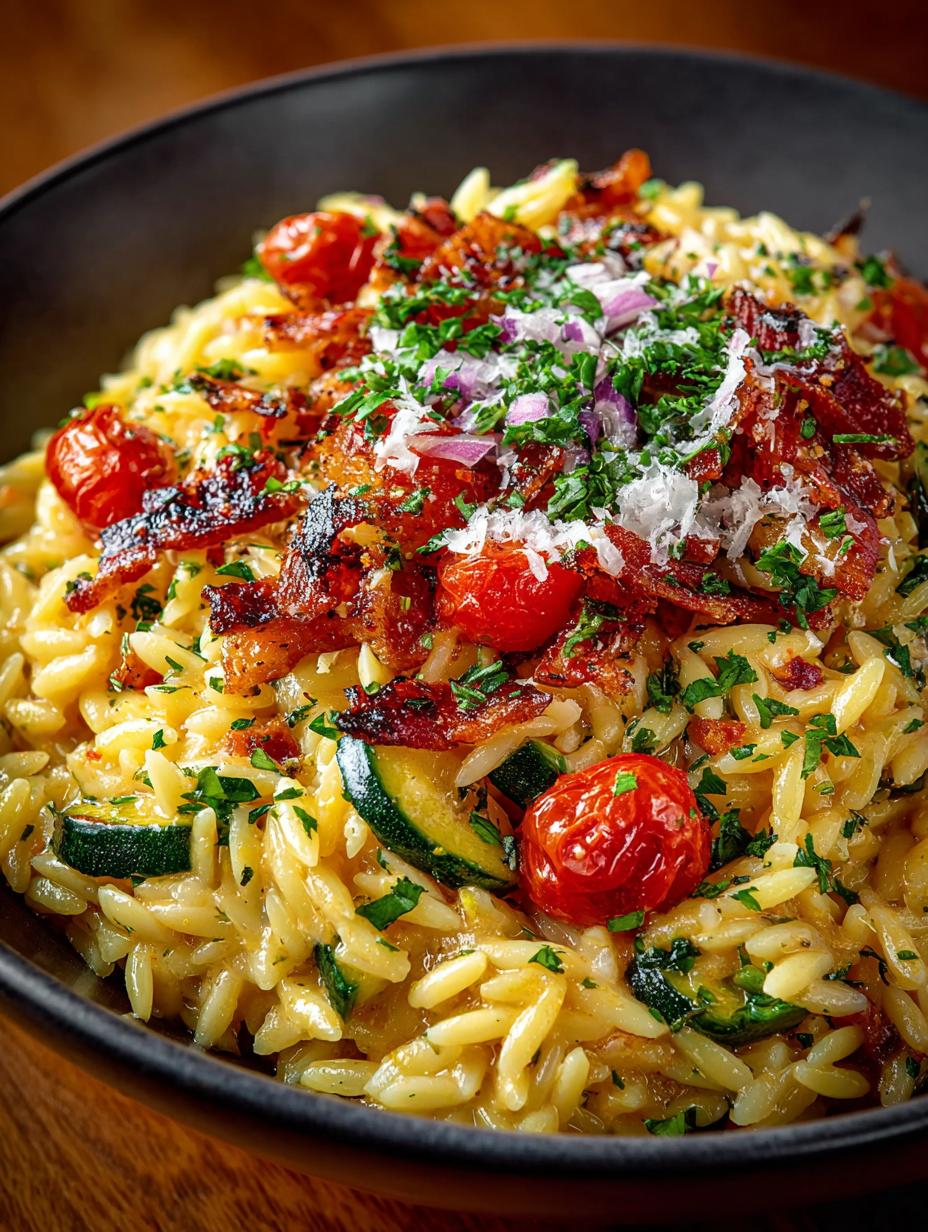 Creamy Orzo with Roasted