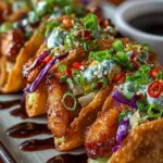 Crispy Chicken Wonton Tacos