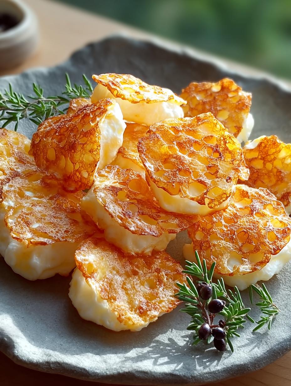 Crispy Cottage Cheese Chips