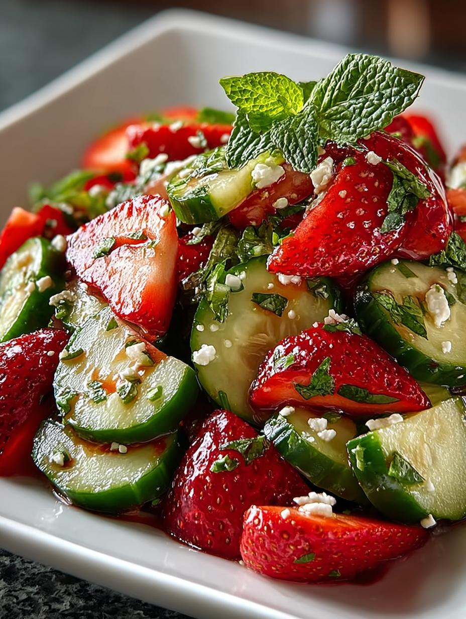 Cucumber Strawberry Salad: 7 Irresistible Fresh Twists - Cucumber Strawberry Salad - additional detail