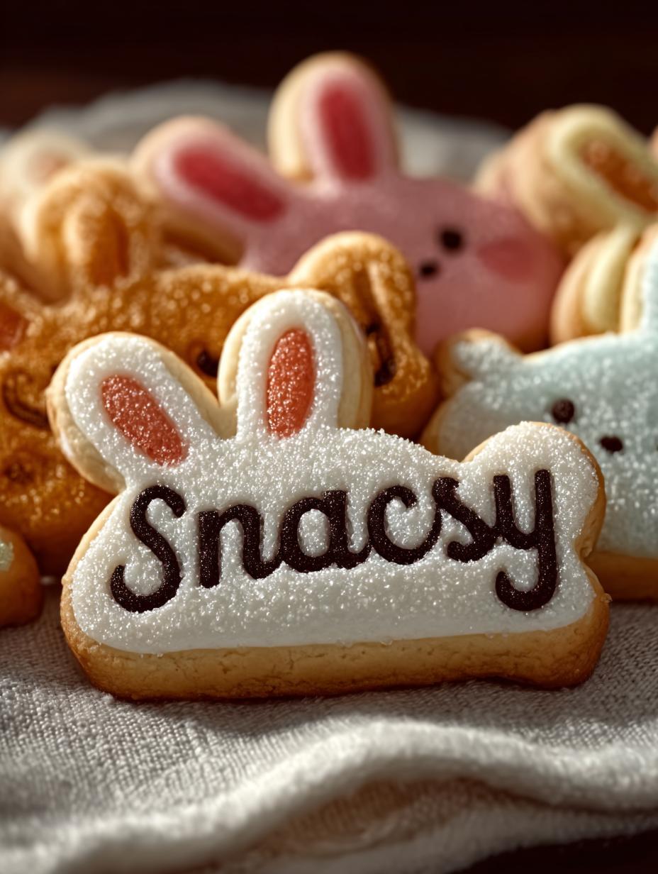 Easter Bunny Button Cookies