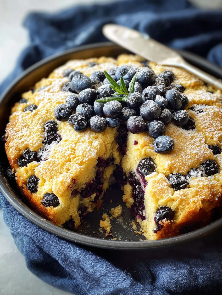 Fresh Blueberry Breakfast Cake