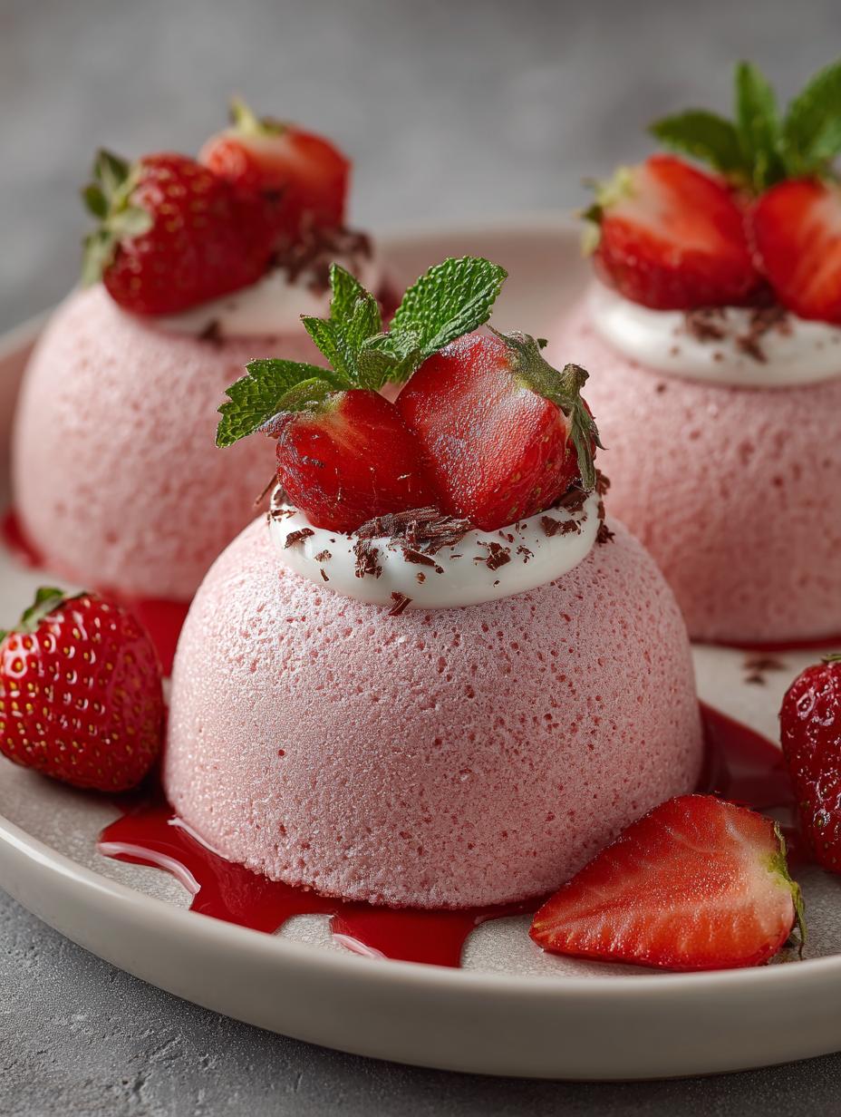 Fresh Strawberry Mousse Domes: 7 Sweet Secrets - Fresh Strawberry Mousse Domes - additional detail
