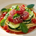 Fresh Tuna Cucumber Salad