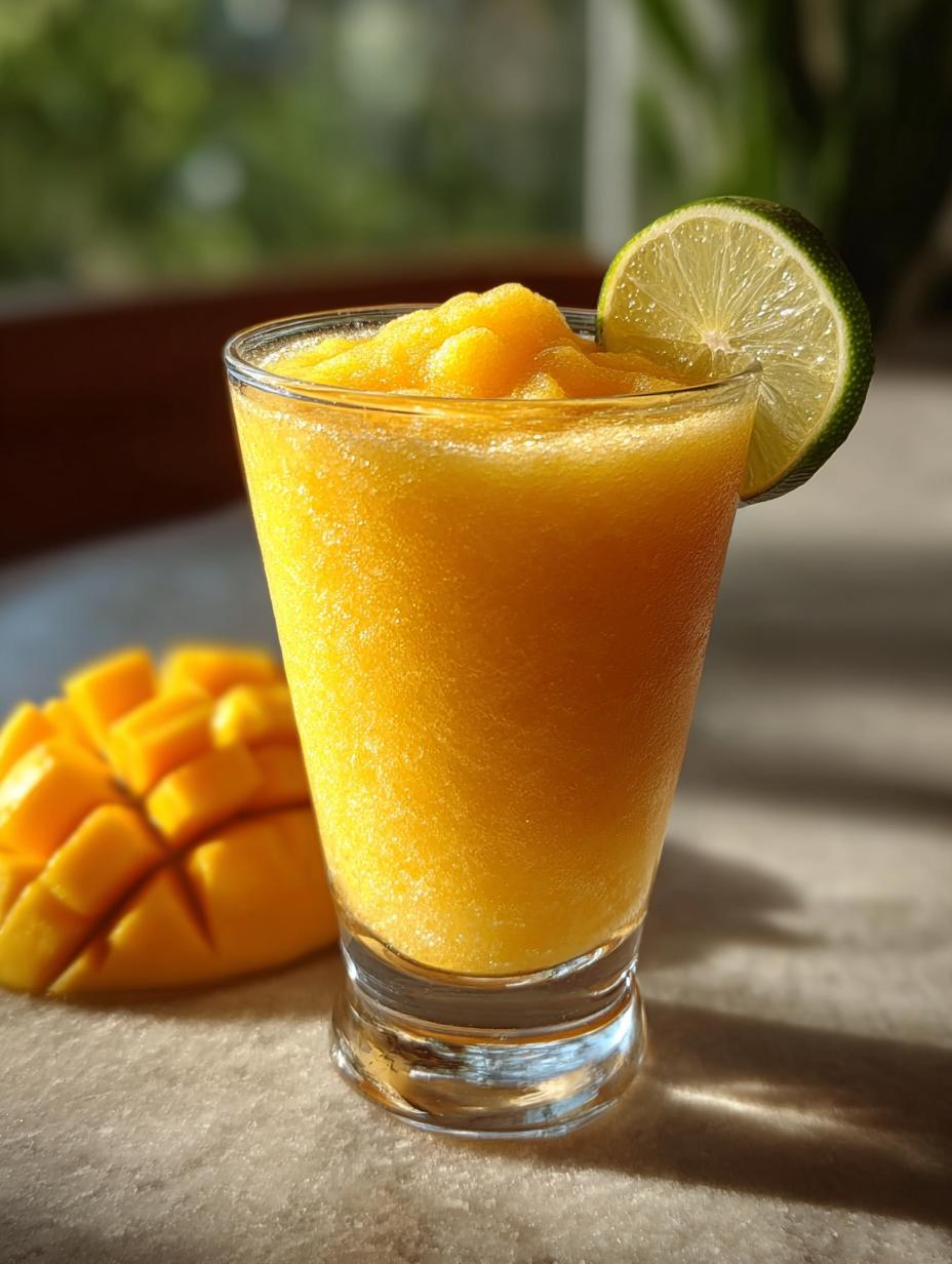 Frozen Mango Daiquiri Mocktail