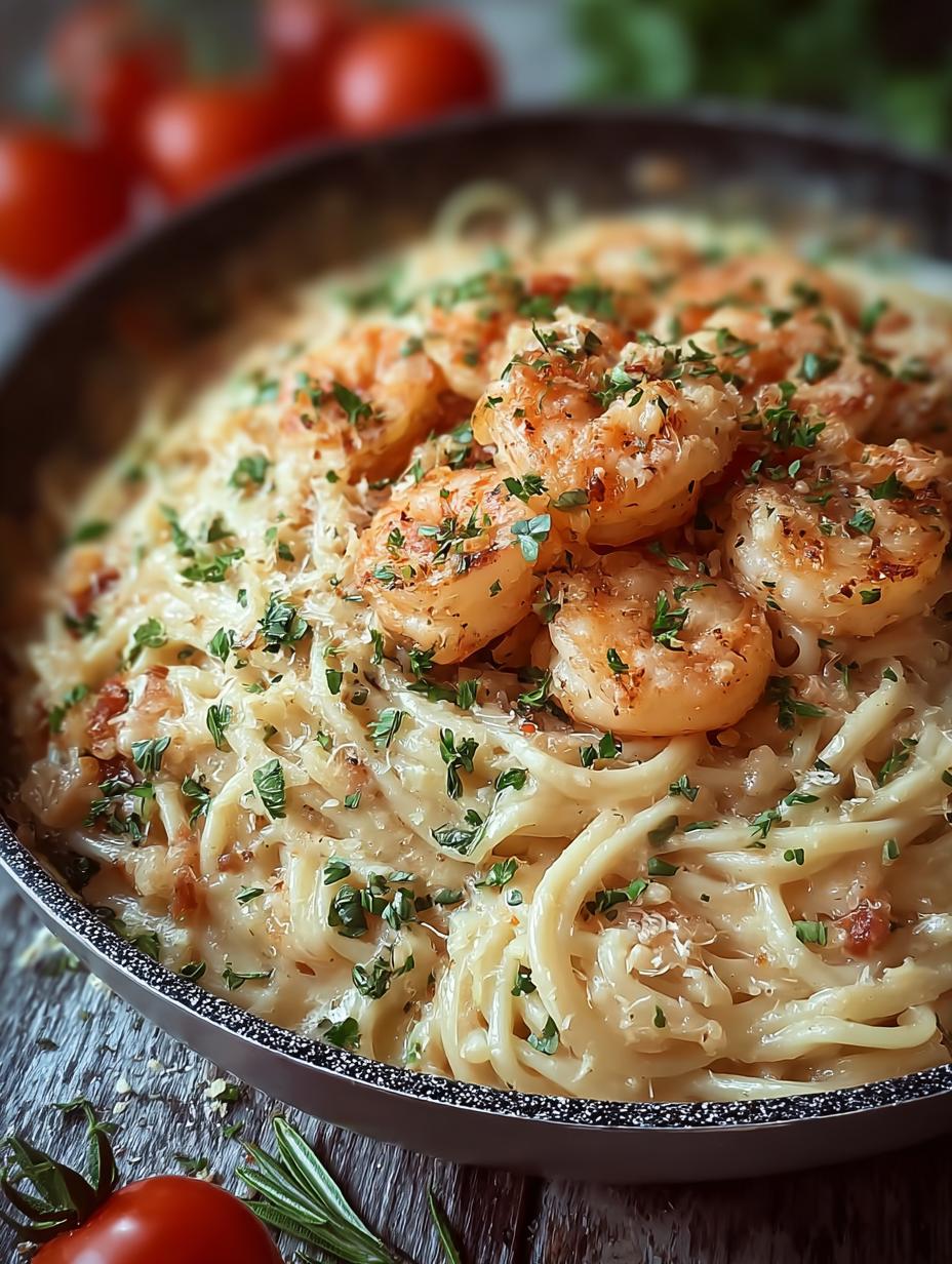 Garlic Shrimp Pasta