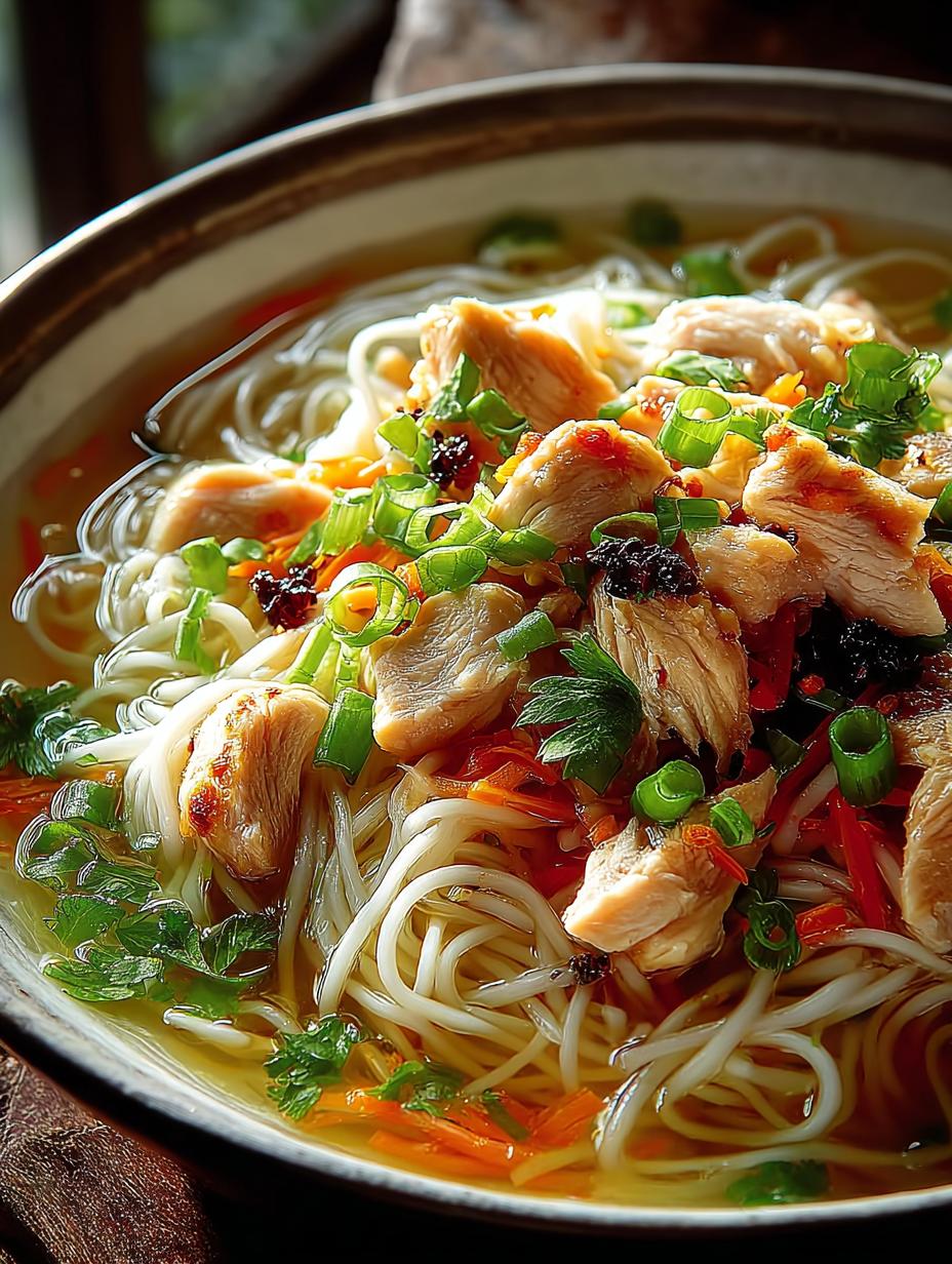 Ginger Garlic Chicken Noodle