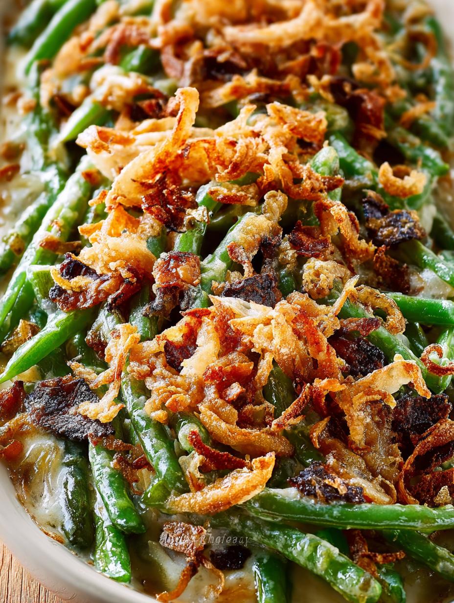 Green Bean Casserole with 7 Delectable Twists - Green Bean Casserole with - additional detail