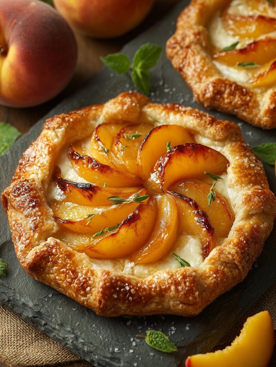 Grilled Peach Galettes