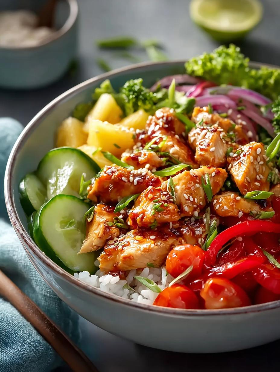 Hawaiian Chicken Bowls: 5 Irresistibly Tasty Recipes - Hawaiian Chicken Bowls - additional detail