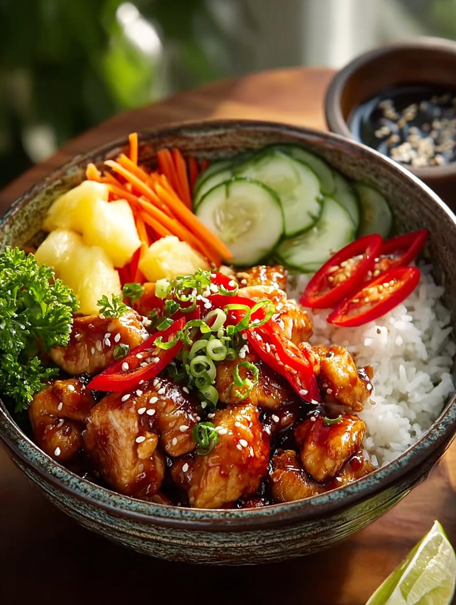 Hawaiian Chicken Bowls: 5 Irresistibly Tasty Recipes - Hawaiian Chicken Bowls - additional detail