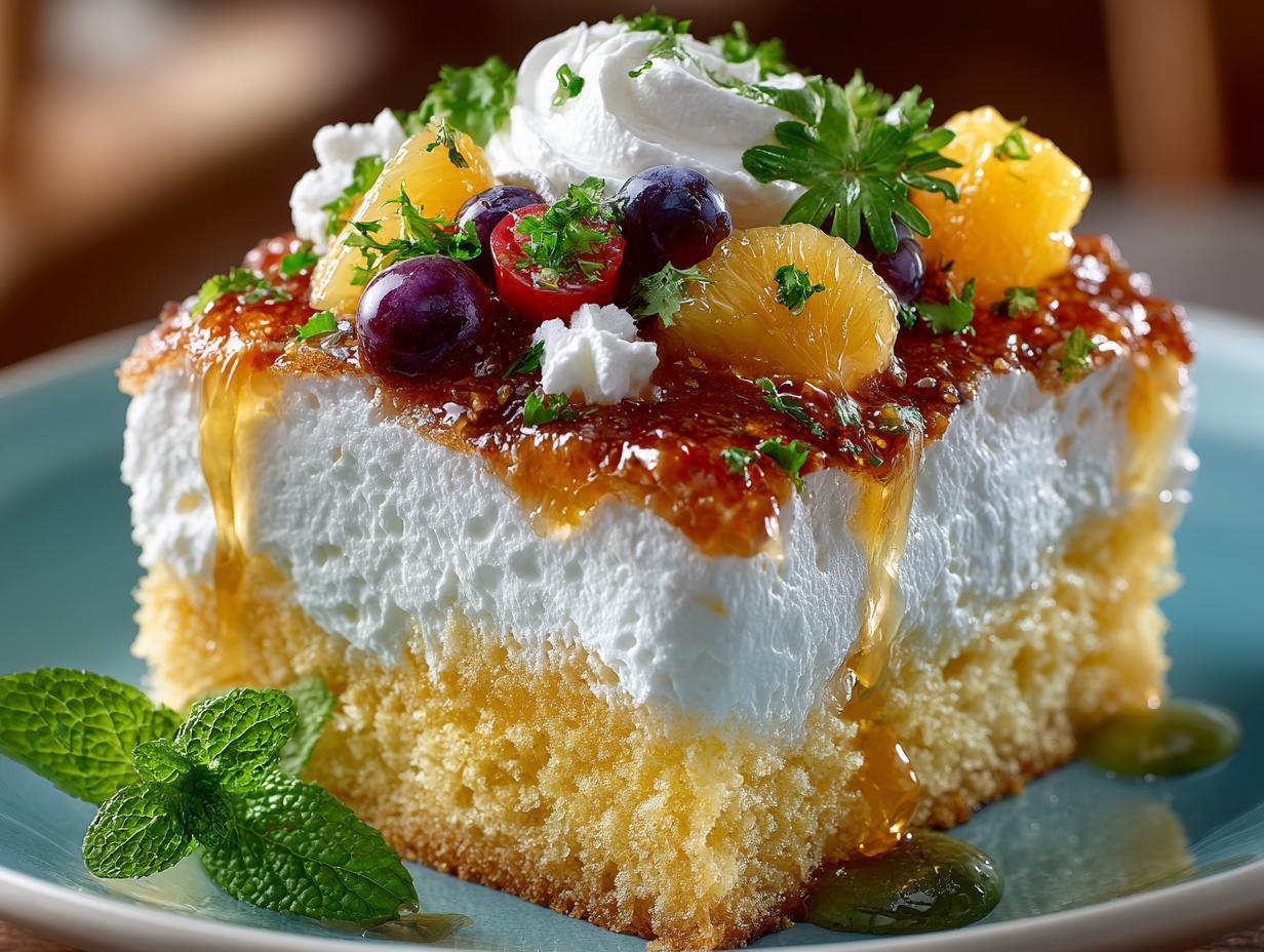 Hawaiian Poke Cake: 7 Tropical Delights to Savor - Hawaiian Poke Cake - main visual representation