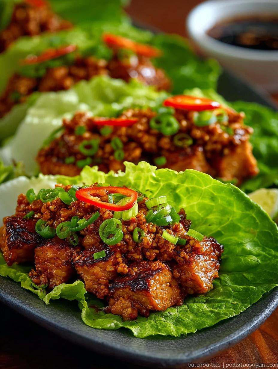 Healthy Asian Chicken Lettuce
