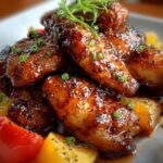 Hot Honey Peach Chicken